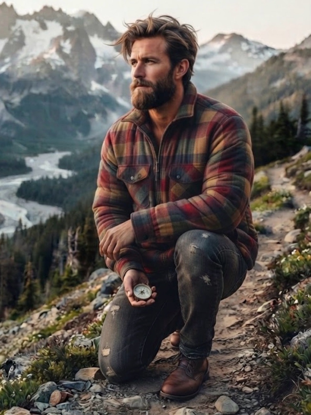 The North Face Plaid Flannel Zip Up Jacket Size L Gorpcore Rugged Vintage-Style